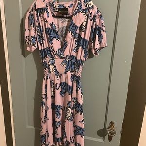Nooworks Leah Dress Blue Tiger!